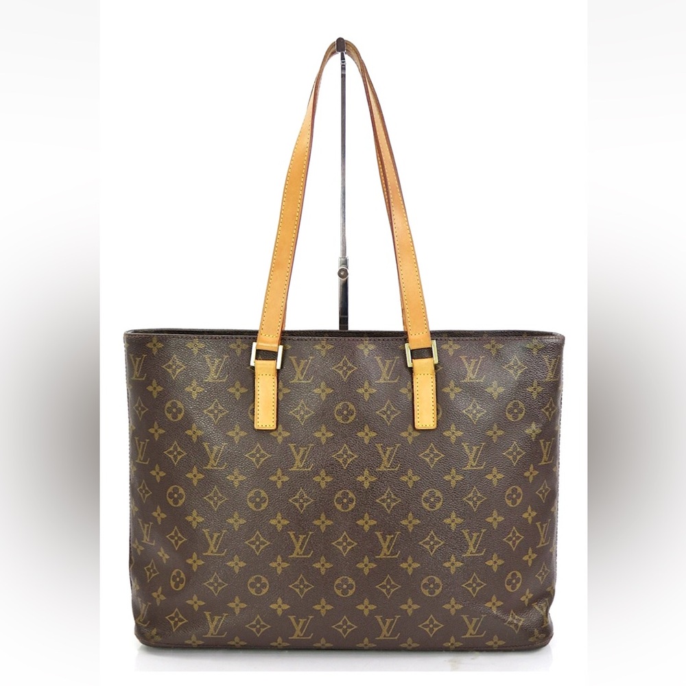 Louis Vuitton Brown and Tan Monogram Tote - Picture 2 of 16